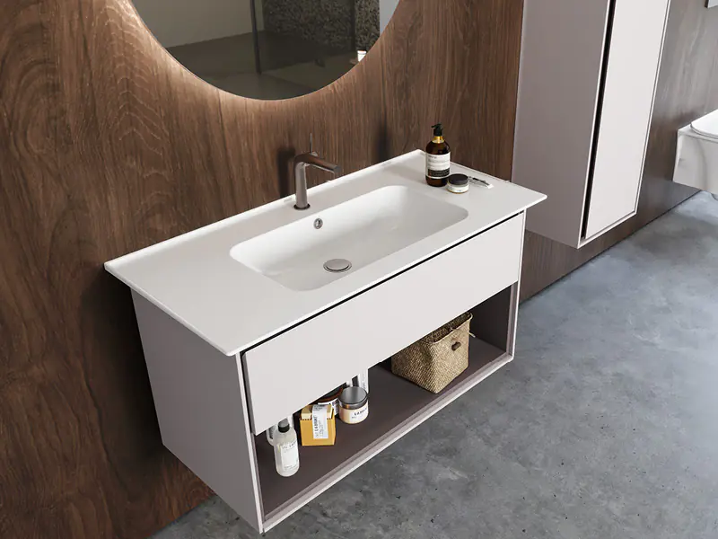 Etajerli Lavabo, Blue, 100X47 Cm | Sakarya Lavabo Modelleri | ADADUŞ
