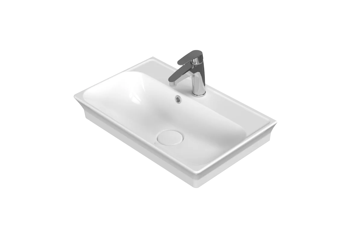 Etajerli Lavabo, Blue, 60X38 Cm | Sakarya Lavabo Modelleri | ADADUŞ