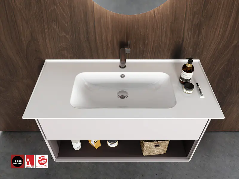 Etajerli Lavabo, Blue, 60X47 Cm | Sakarya Lavabo Modelleri | ADADUŞ