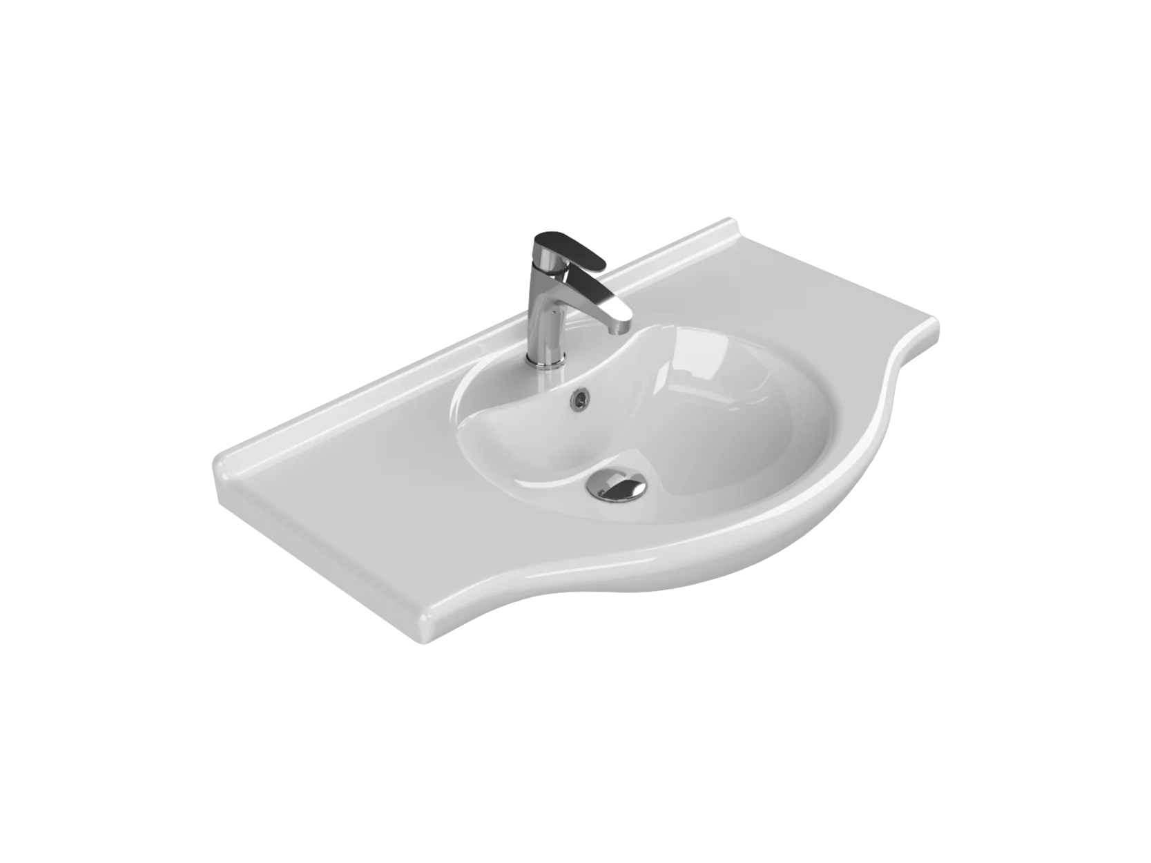 Etajerli Lavabo, Nil, 85X50 Cm | Sakarya Lavabo Modelleri | ADADUŞ