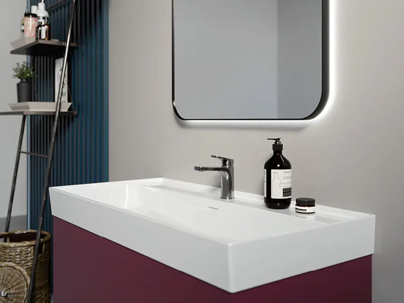 Etajerli Lavabo, Sharp, 100X48 Cm | Sakarya Lavabo Modelleri | ADADUŞ