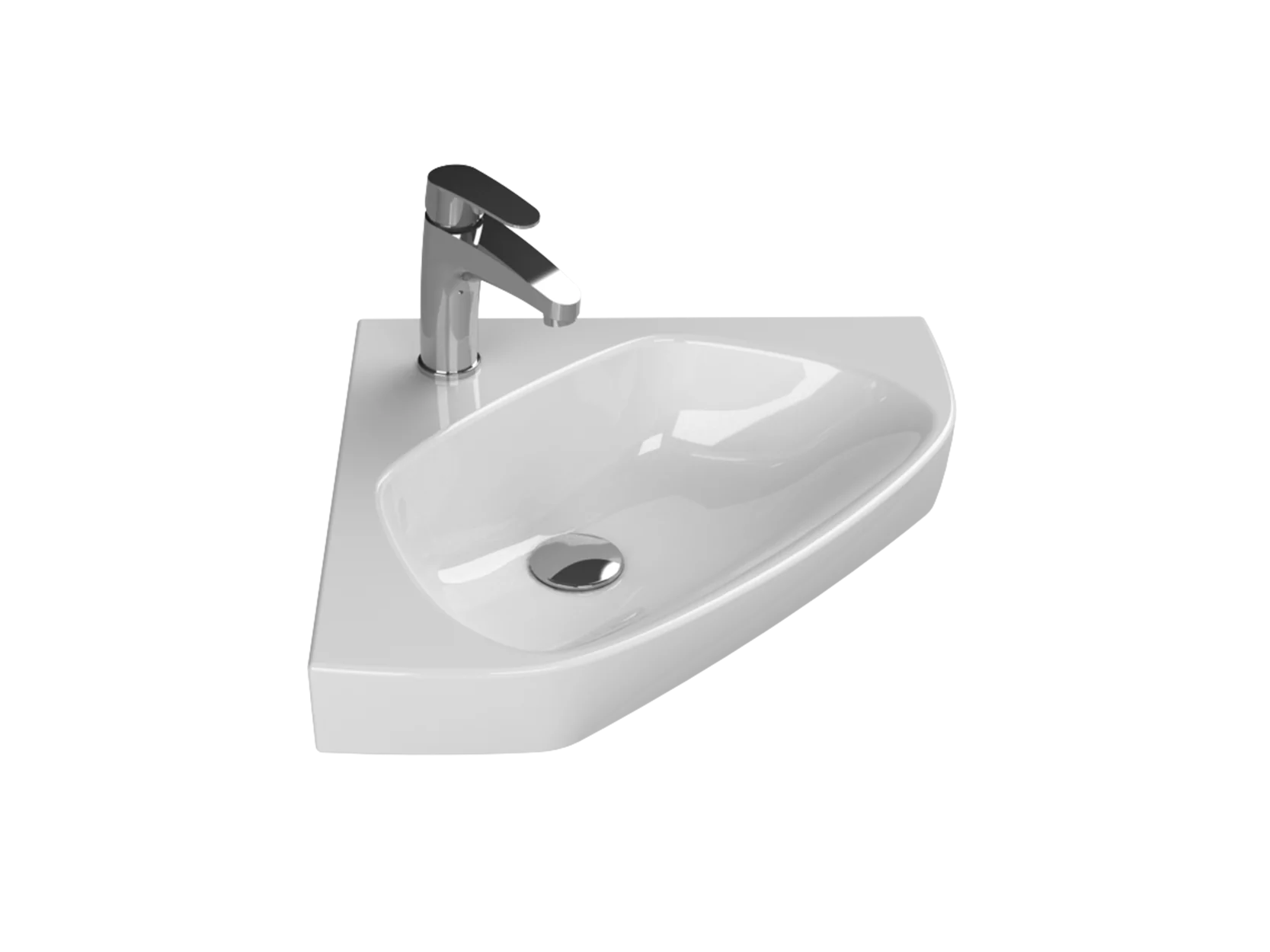 Köşe Lavabo, Arda, 46X46 Cm | Sakarya Lavabo Modelleri | ADADUŞ