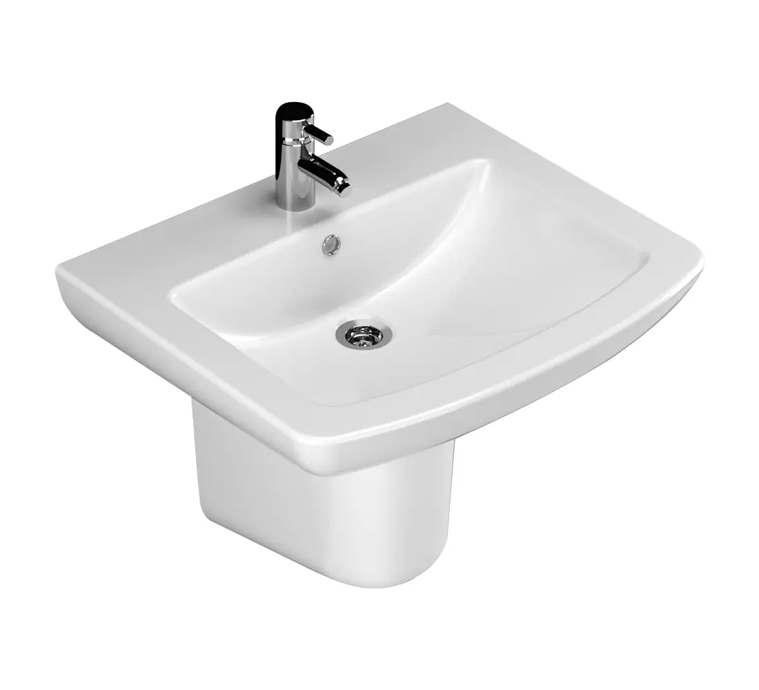 Plaza Lavabo 60 cm Yarım Ayak Asma Klozet Modeli | Seramik Banyo Klozeti | Sakarya Klozet Modelleri