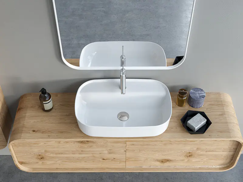 Tezgah Üstü Lavabo, Aqua, 60X40 Cm | Sakarya Lavabo Modelleri | ADADUŞ