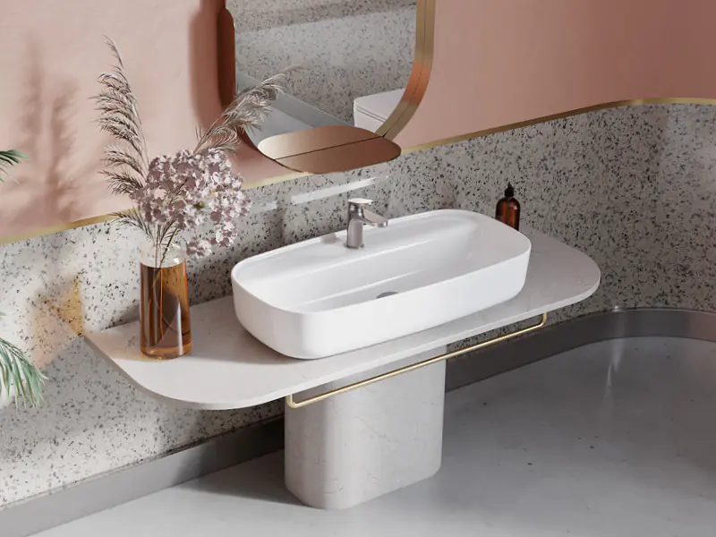 Tezgah Üstü Lavabo, Aqua, 80X40 Cm | Sakarya Lavabo Modelleri | ADADUŞ