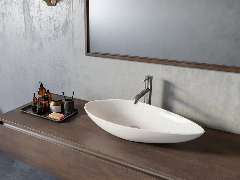 Tezgah Üstü Lavabo, Olive, 74X38 Cm | Sakarya Lavabo Modelleri | ADADUŞ
