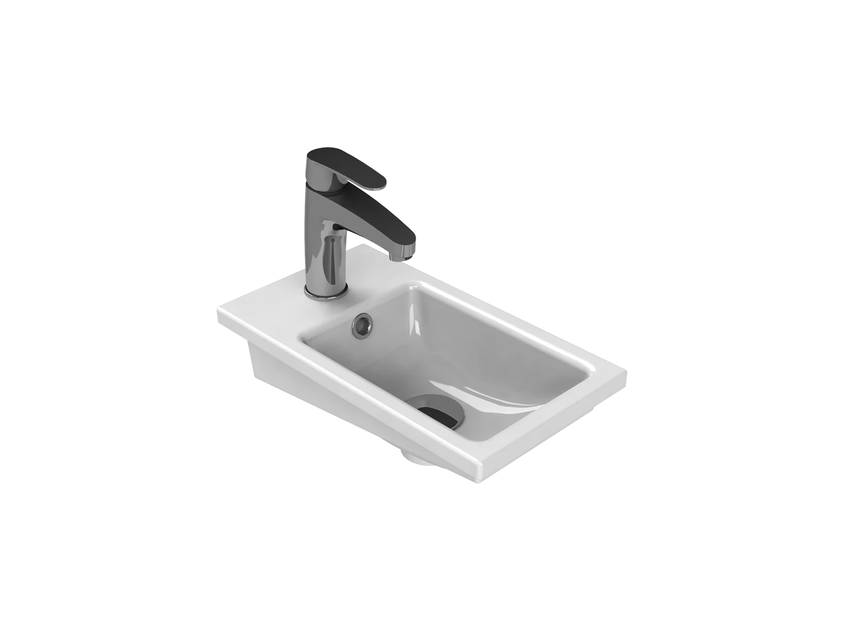 Tezgah Üstü Mini L, 24X42 Cm | Sakarya Lavabo Modelleri | ADADUŞ